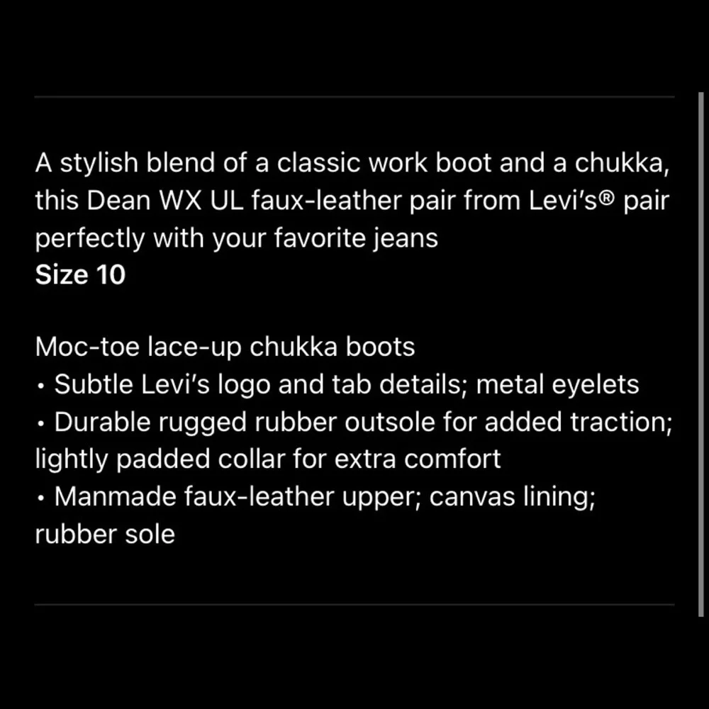 LEVI’S Brown Durable Leather Work Boots